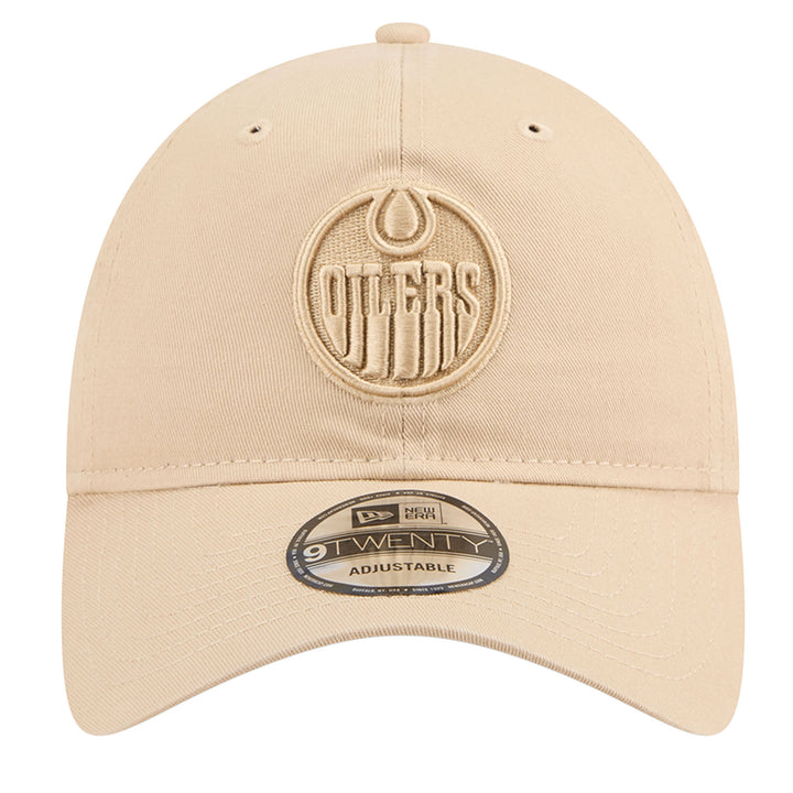 Edmonton Oilers New Era Color Pack Cream 9TWENTY Adjustable Hat