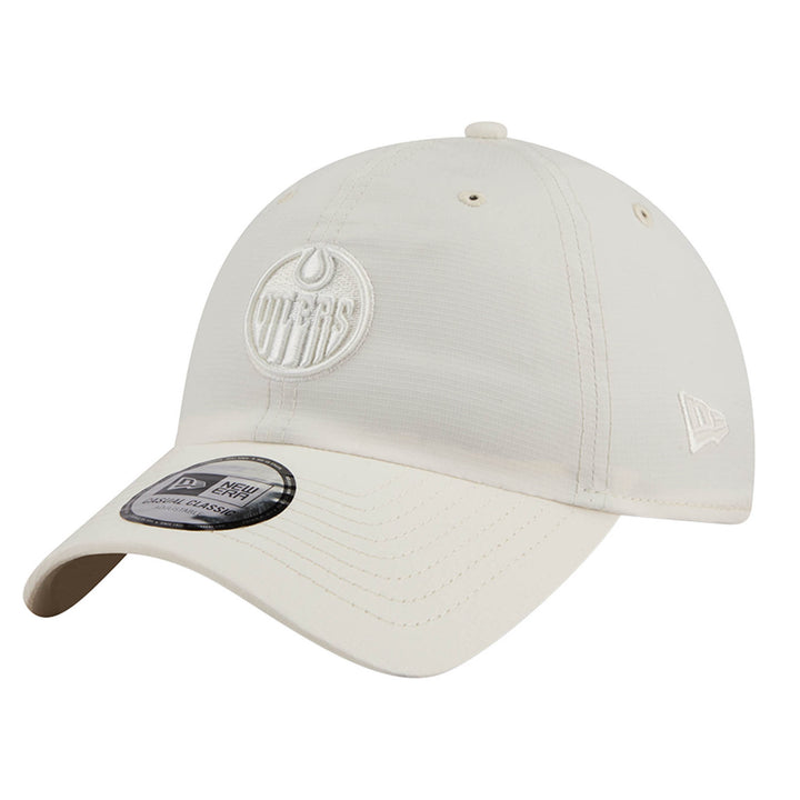 Edmonton Oilers New Era Color Pack Cream Ripstop Casual Classic Adjustable Hat
