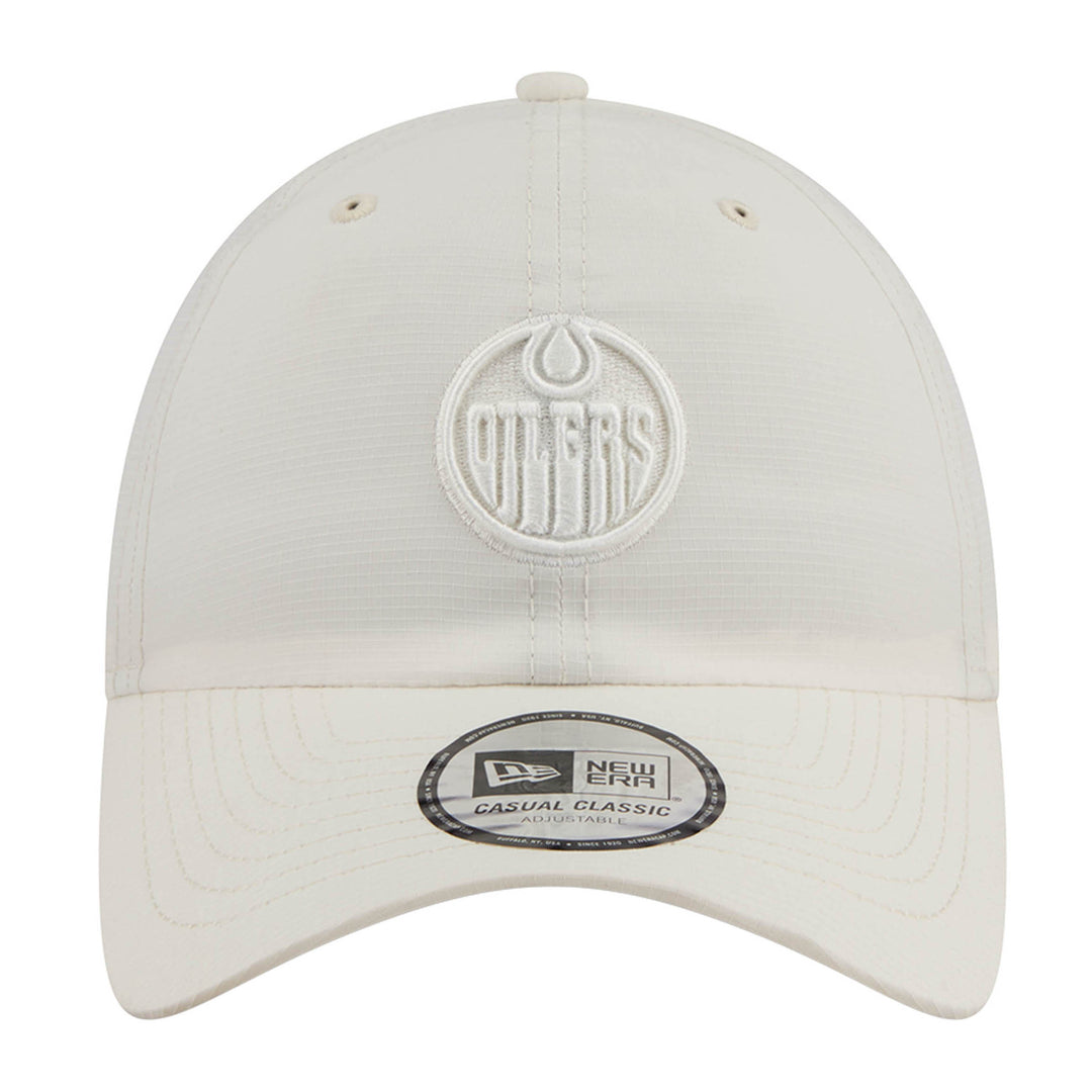 Edmonton Oilers New Era Color Pack Cream Ripstop Casual Classic Adjustable Hat