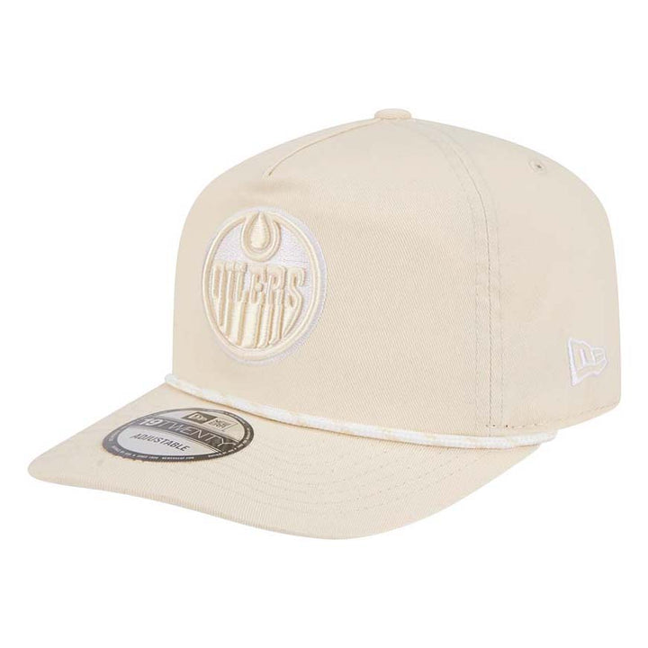 Edmonton Oilers New Era Color Pack Cream Rope 19TWENTY Snapback Hat