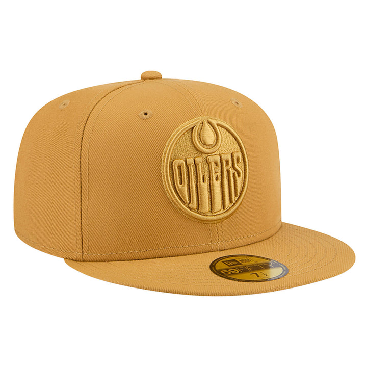Edmonton Oilers New Era Color Pack Mustard Yellow 59FIFTY Fitted Hat
