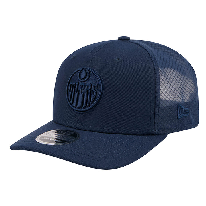 Edmonton Oilers New Era Color Pack Navy Blue 9SEVENTY Mesh Stretch Snapback Hat