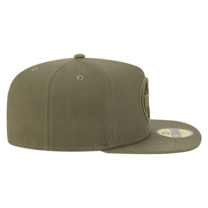 Edmonton Oilers New Era Color Pack Olive Green 59FIFTY A-Frame Fitted Hat