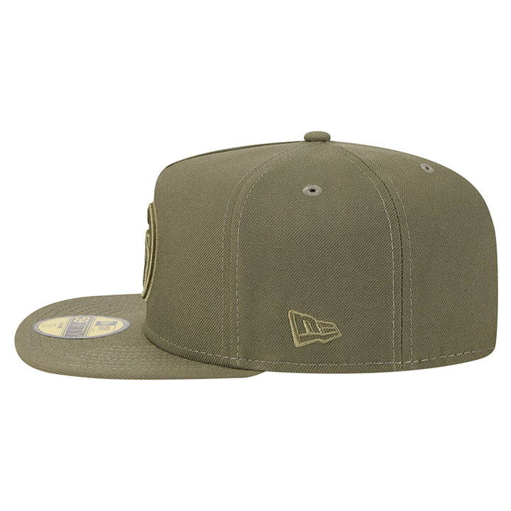 Edmonton Oilers New Era Color Pack Olive Green 59FIFTY A-Frame Fitted Hat