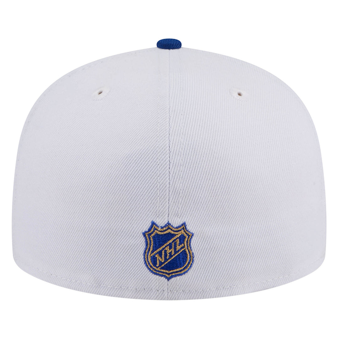 Edmonton Oilers New Era Color Pack Script White & Blue 59FIFTY Fitted Hat