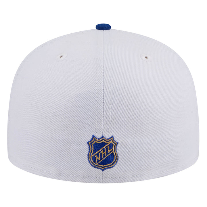 Edmonton Oilers New Era Color Pack Script White & Blue 59FIFTY Fitted Hat