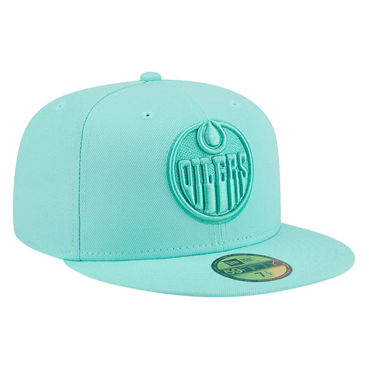 Edmonton Oilers New Era Color Pack Teal Green 59FIFTY Fitted Hat