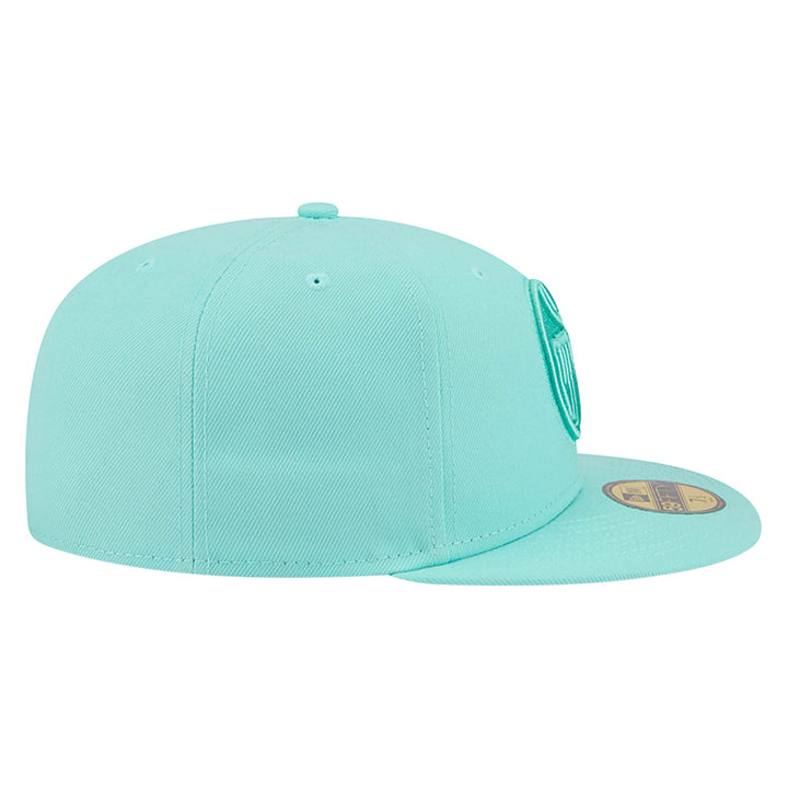 Edmonton Oilers New Era Color Pack Teal Green 59FIFTY Fitted Hat