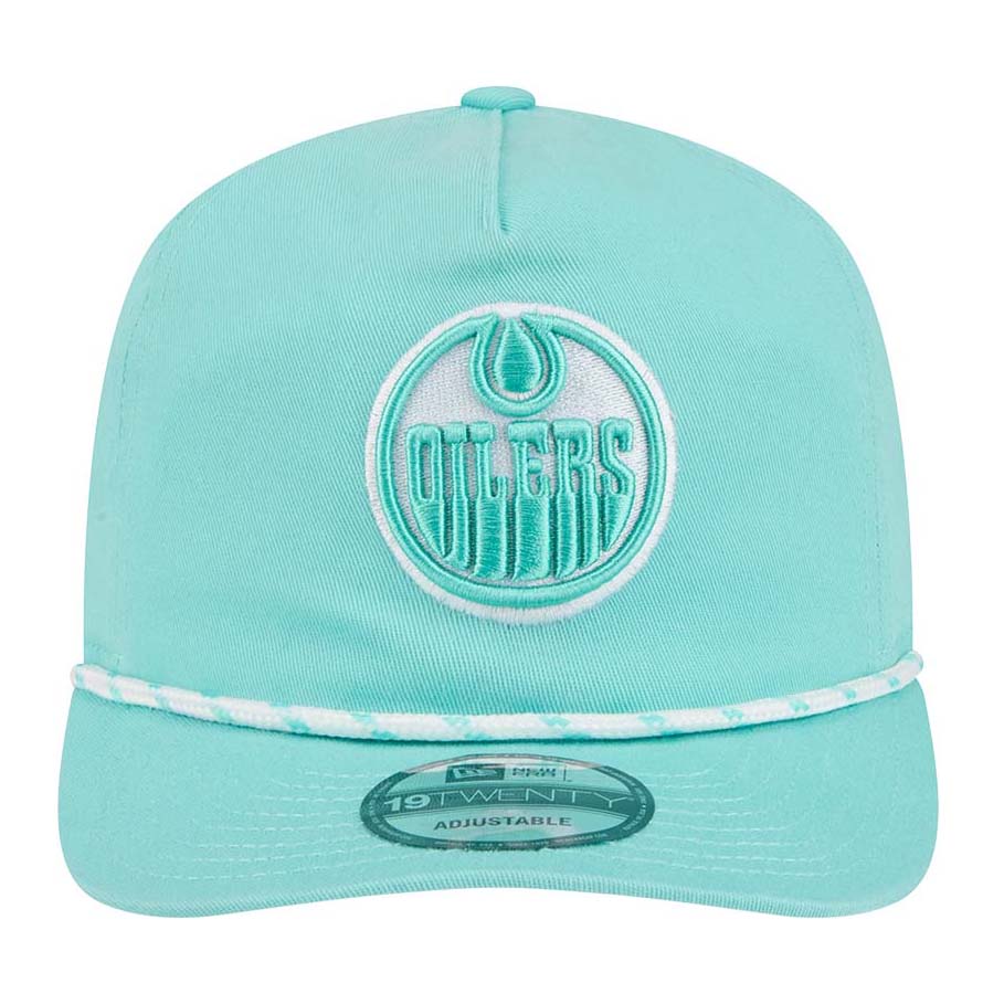Edmonton Oilers New Era Color Pack Teal Green Rope 19TWENTY Snapback Hat