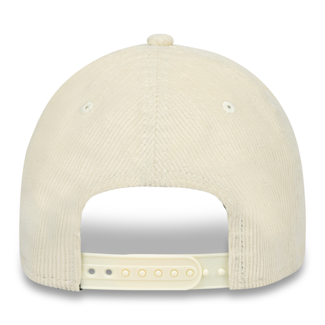 Edmonton Oilers New Era Cream Corduroy 9FORTY Alternate Logo M-Crown Snapback Hat