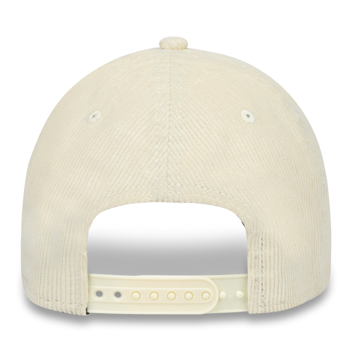 Edmonton Oilers New Era Cream Corduroy 9FORTY Alternate Logo M-Crown Snapback Hat