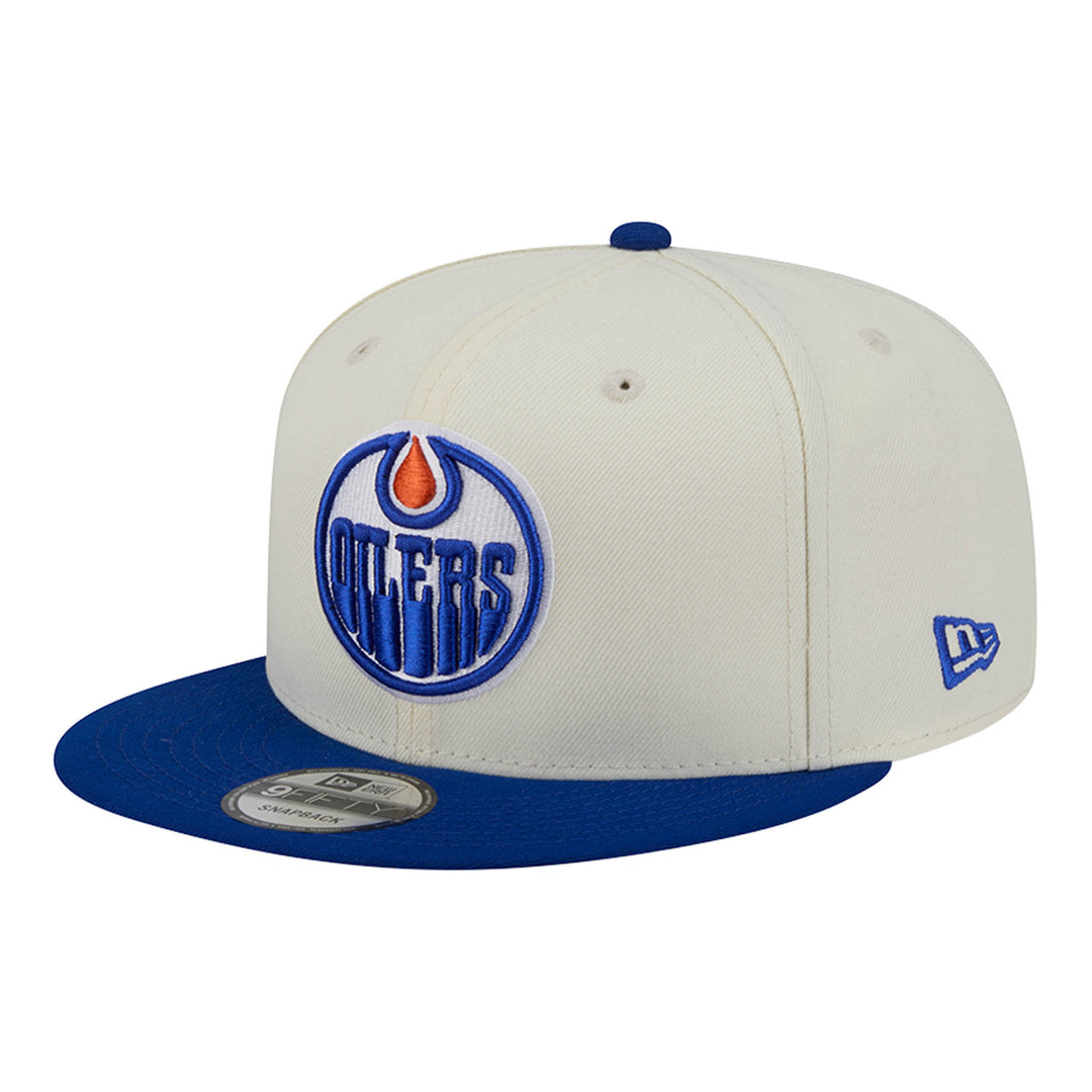 Edmonton Oilers New Era Cream Localized 9FIFTY Snapback Hat
