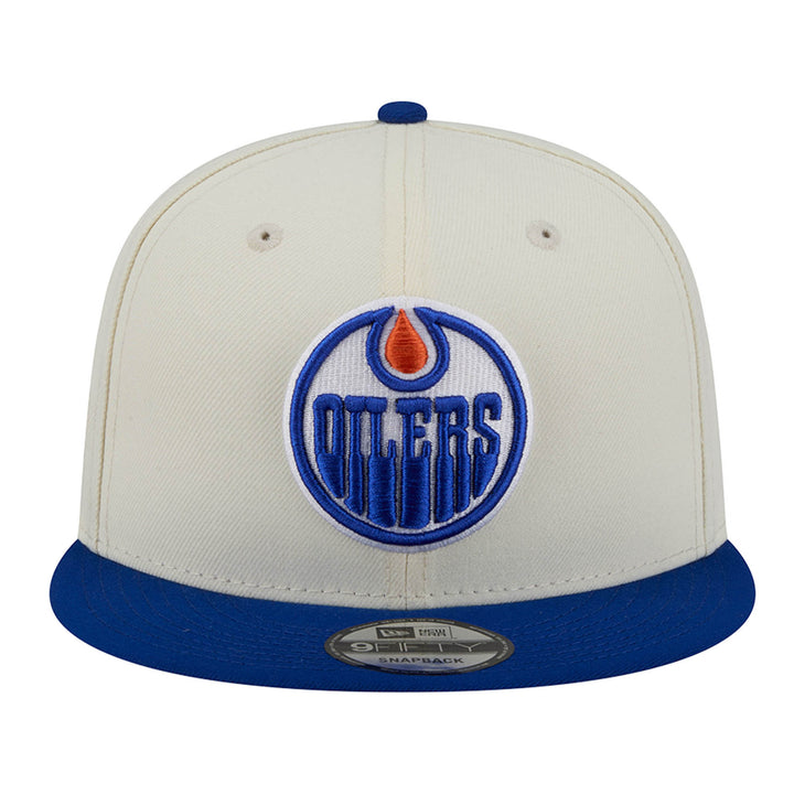 Edmonton Oilers New Era Cream Localized 9FIFTY Snapback Hat