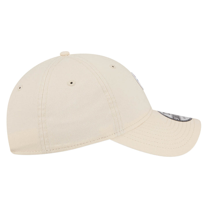Edmonton Oilers New Era Cream Micro Home Logo 9TWENTY Adjustable Hat
