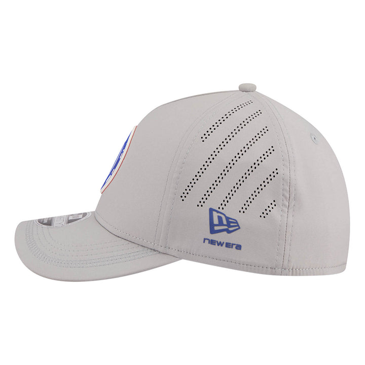 Edmonton Oilers New Era Grey Patch 39THIRTY M-Crown Flex Hat
