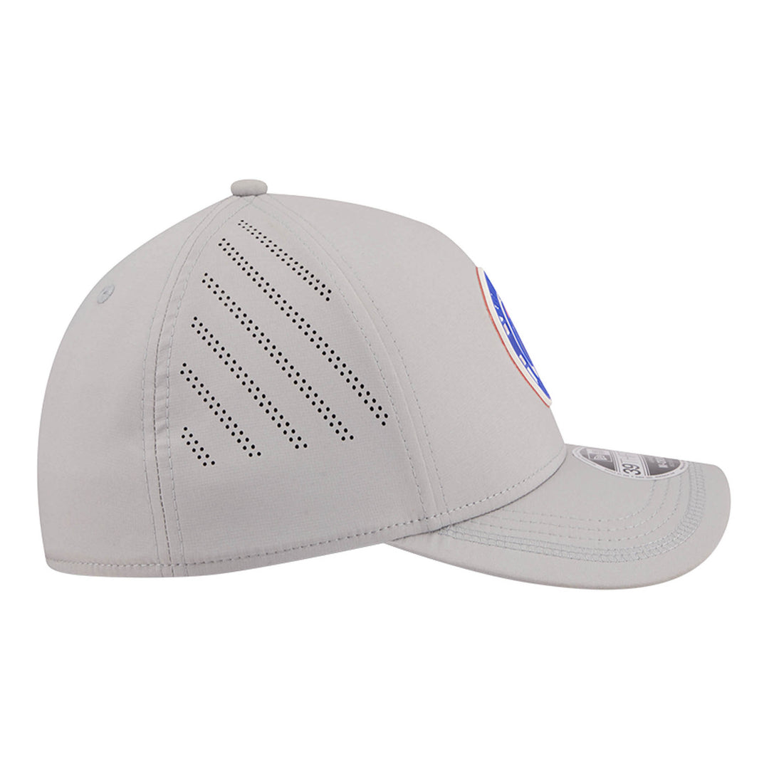 Edmonton Oilers New Era Grey Patch 39THIRTY M-Crown Flex Hat