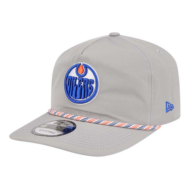 Edmonton Oilers New Era Grey Rope 19TWENTY Snapback Hat