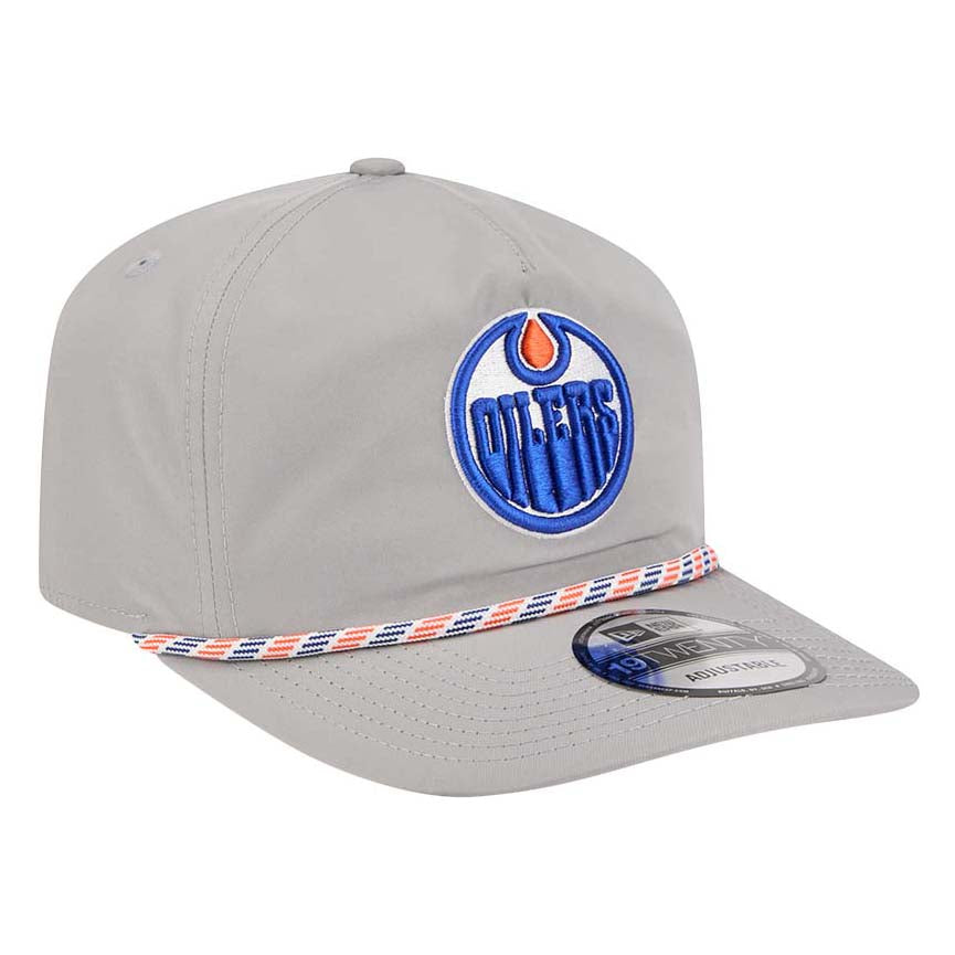 Edmonton Oilers New Era Grey Rope 19TWENTY Snapback Hat