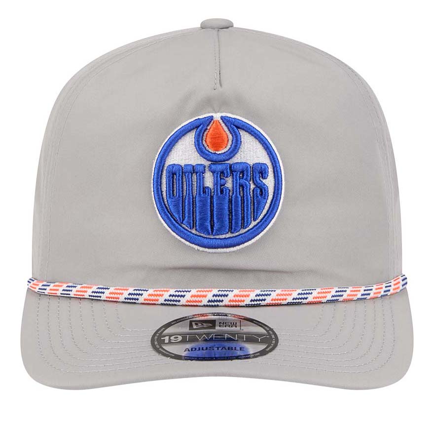 Edmonton Oilers New Era Grey Rope 19TWENTY Snapback Hat