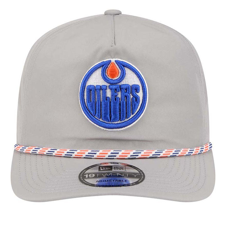 Edmonton Oilers New Era Grey Rope 19TWENTY Snapback Hat