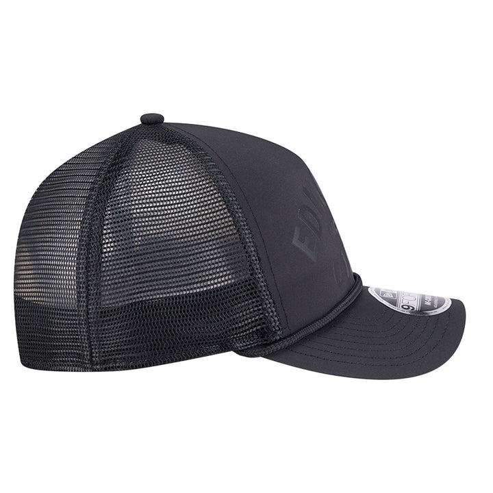 Edmonton Oilers New Era Minimalist Black 9FORTY A-Frame Snapback Hat