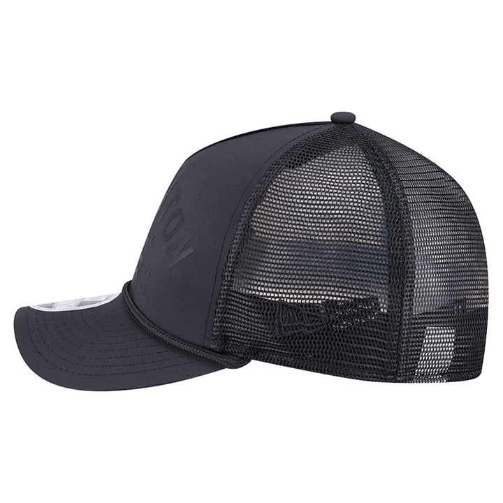 Edmonton Oilers New Era Minimalist Black 9FORTY A-Frame Snapback Hat