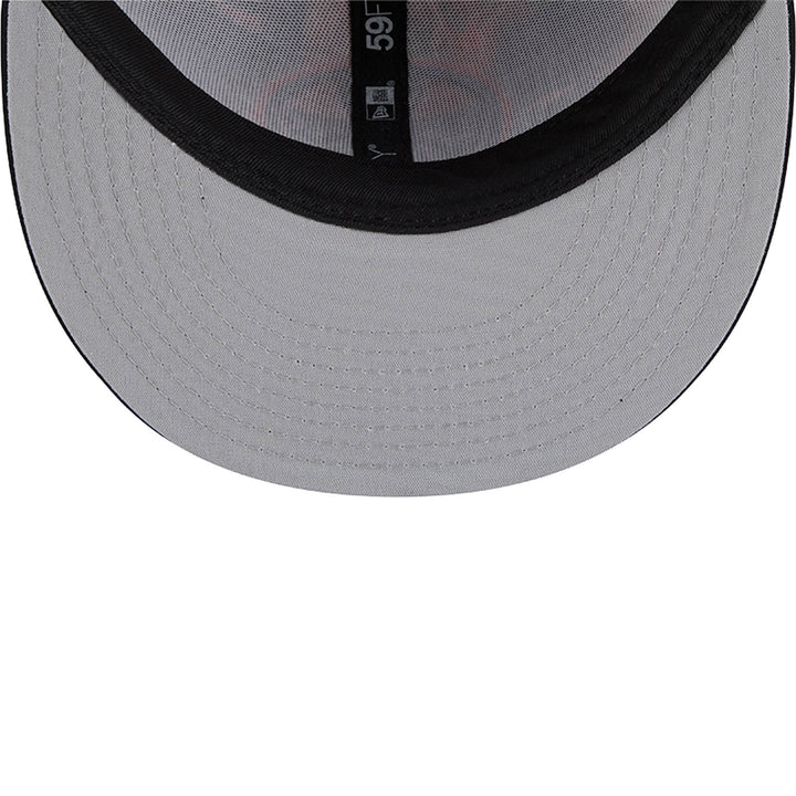 Edmonton Oilers New Era Orange Leaves 59FIFTY Fitted Hat