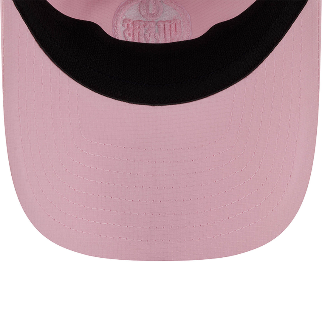 Edmonton Oilers New Era Pink Ripstop Casual Classic Adjustable Hat