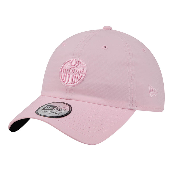 Edmonton Oilers New Era Pink Ripstop Casual Classic Adjustable Hat