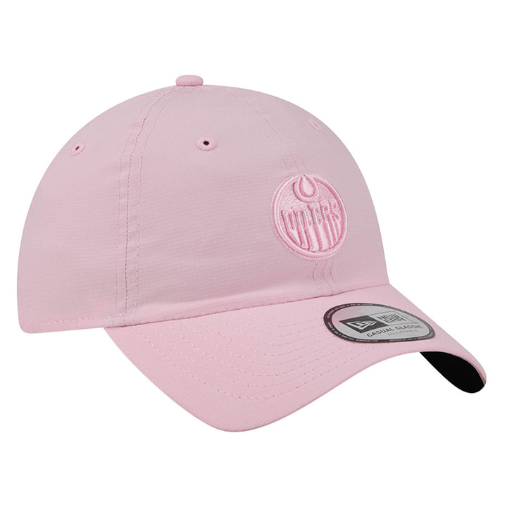 Edmonton Oilers New Era Pink Ripstop Casual Classic Adjustable Hat