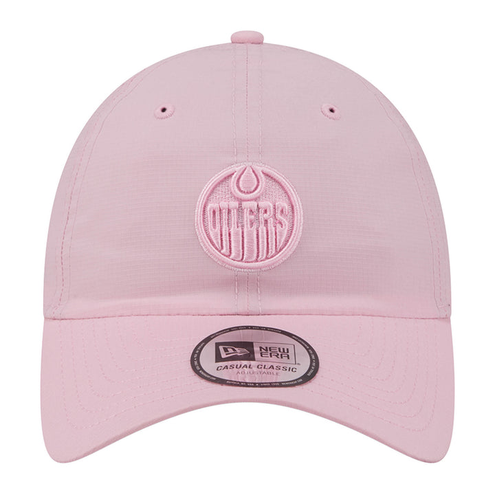 Edmonton Oilers New Era Pink Ripstop Casual Classic Adjustable Hat