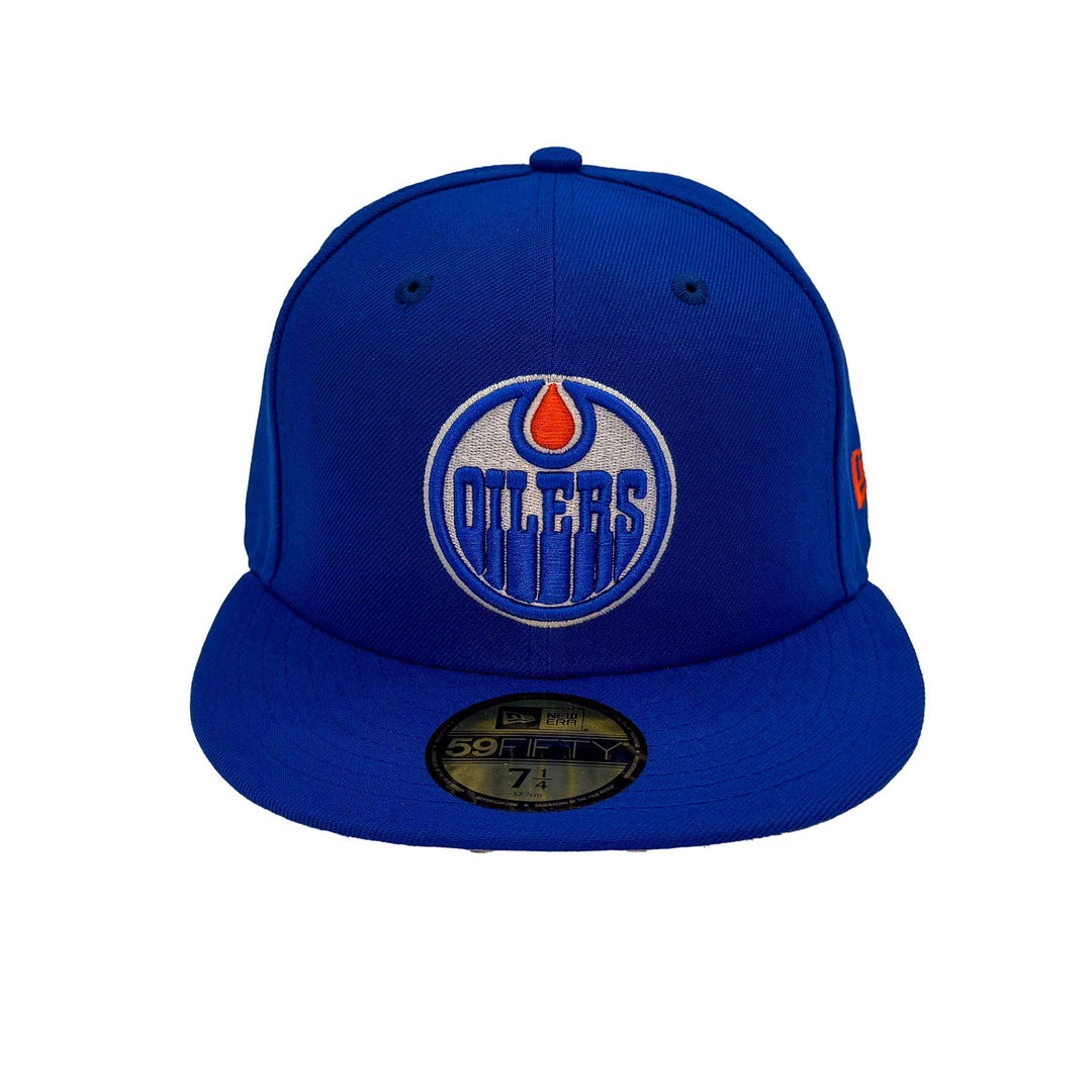 Edmonton Oilers New Era Royal 59FIFTY Primary Logo Fitted Hat
