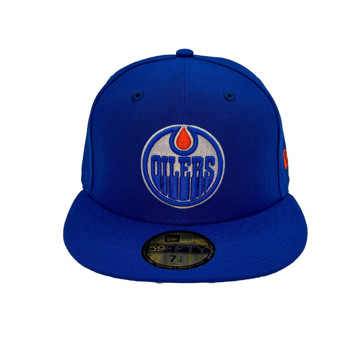 Edmonton Oilers New Era Royal 59FIFTY Primary Logo Fitted Hat
