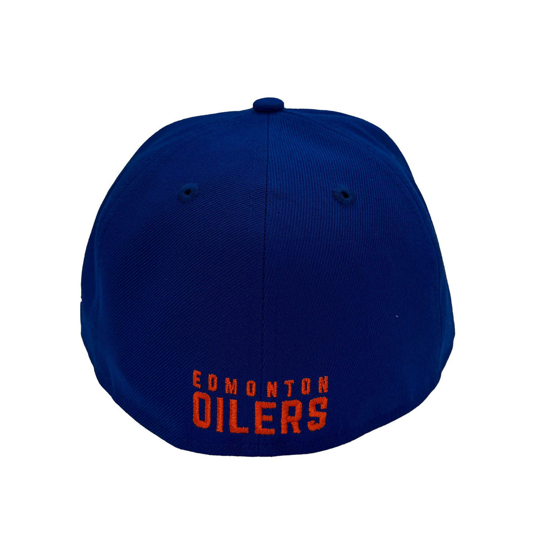 Edmonton Oilers New Era Royal 59FIFTY Primary Logo Fitted Hat w/ Wordmark