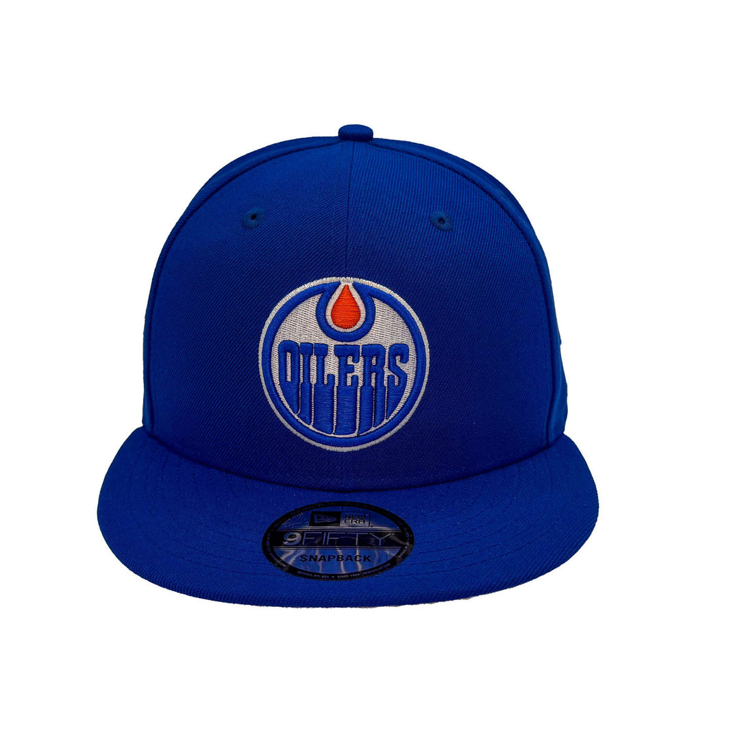 Edmonton Oilers New Era Royal 9FIFTY Primary Logo Snapback Hat