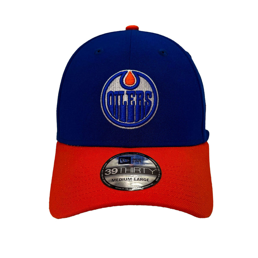 Edmonton Oilers New Era Royal & Orange 39THIRTY Flex Hat