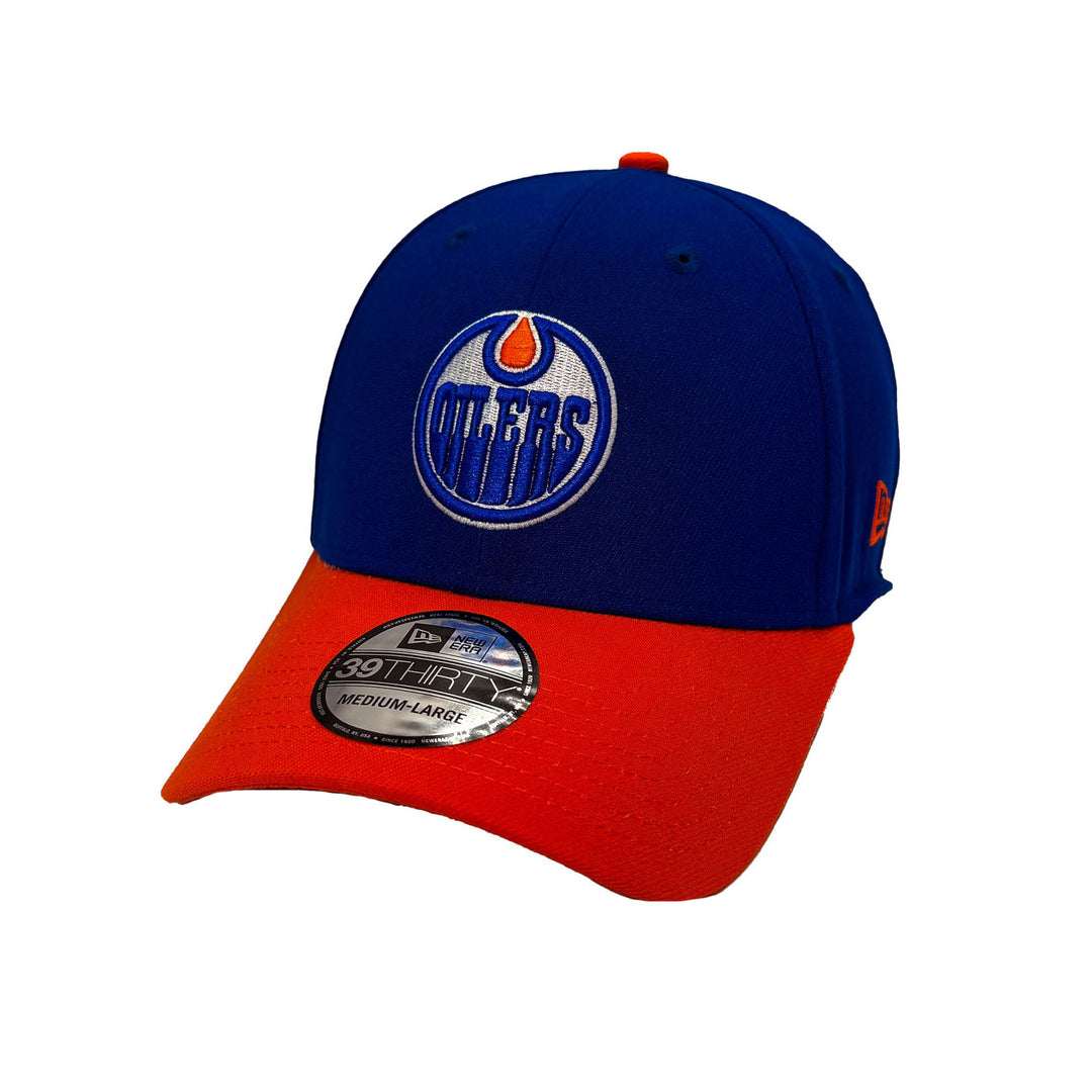 Edmonton Oilers New Era Royal & Orange 39THIRTY Flex Hat