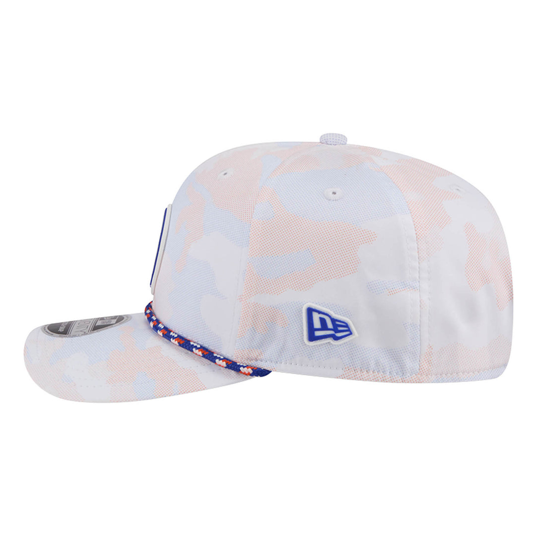 Edmonton Oilers New Era White Pastel Camo Rope 9SEVENTY Stretch Snapback Hat