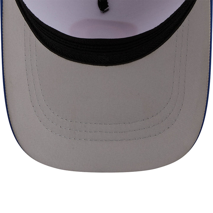 Edmonton Oilers New Era White & Blue Patch 39THIRTY M-Crown Flex Hat