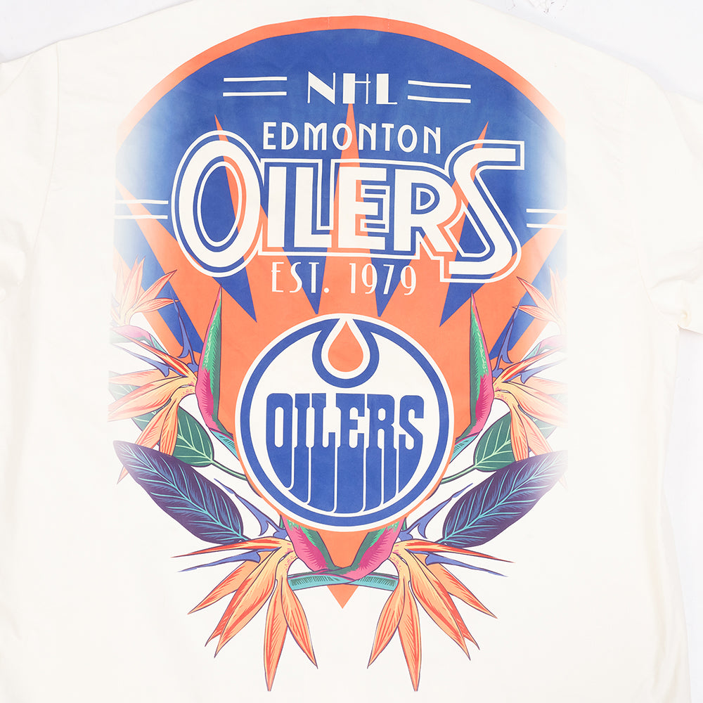 Edmonton Oilers Pro Standard Birds of Paradise Cream Button Up Shirt