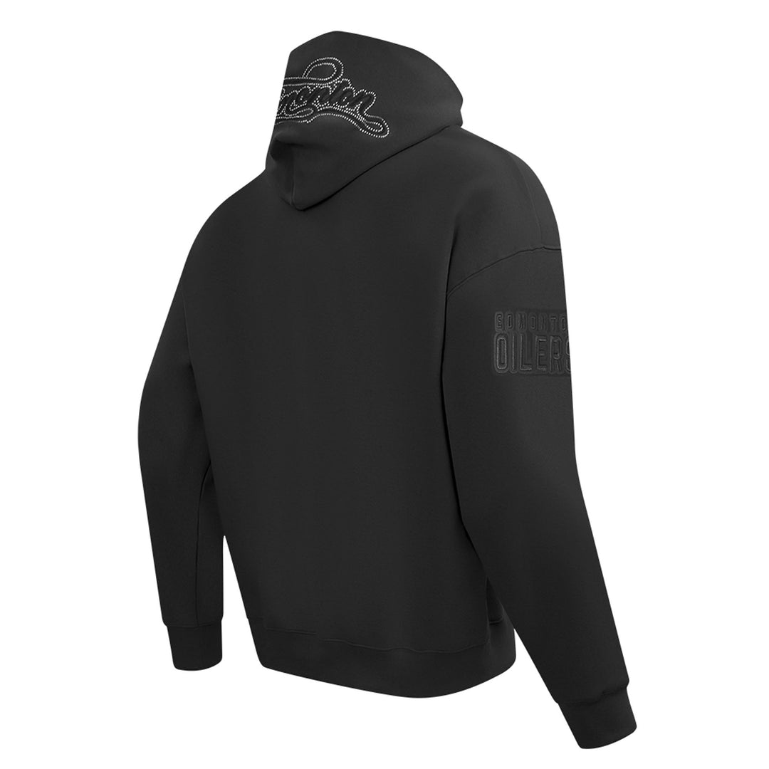Edmonton Oilers Pro Standard Blackout Drop Shoulder Hoodie