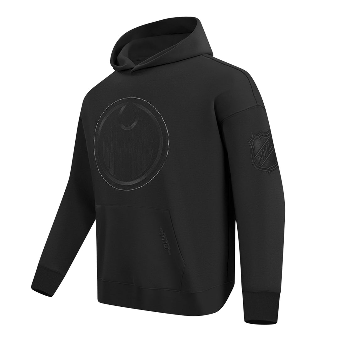 Edmonton Oilers Pro Standard Blackout Drop Shoulder Hoodie