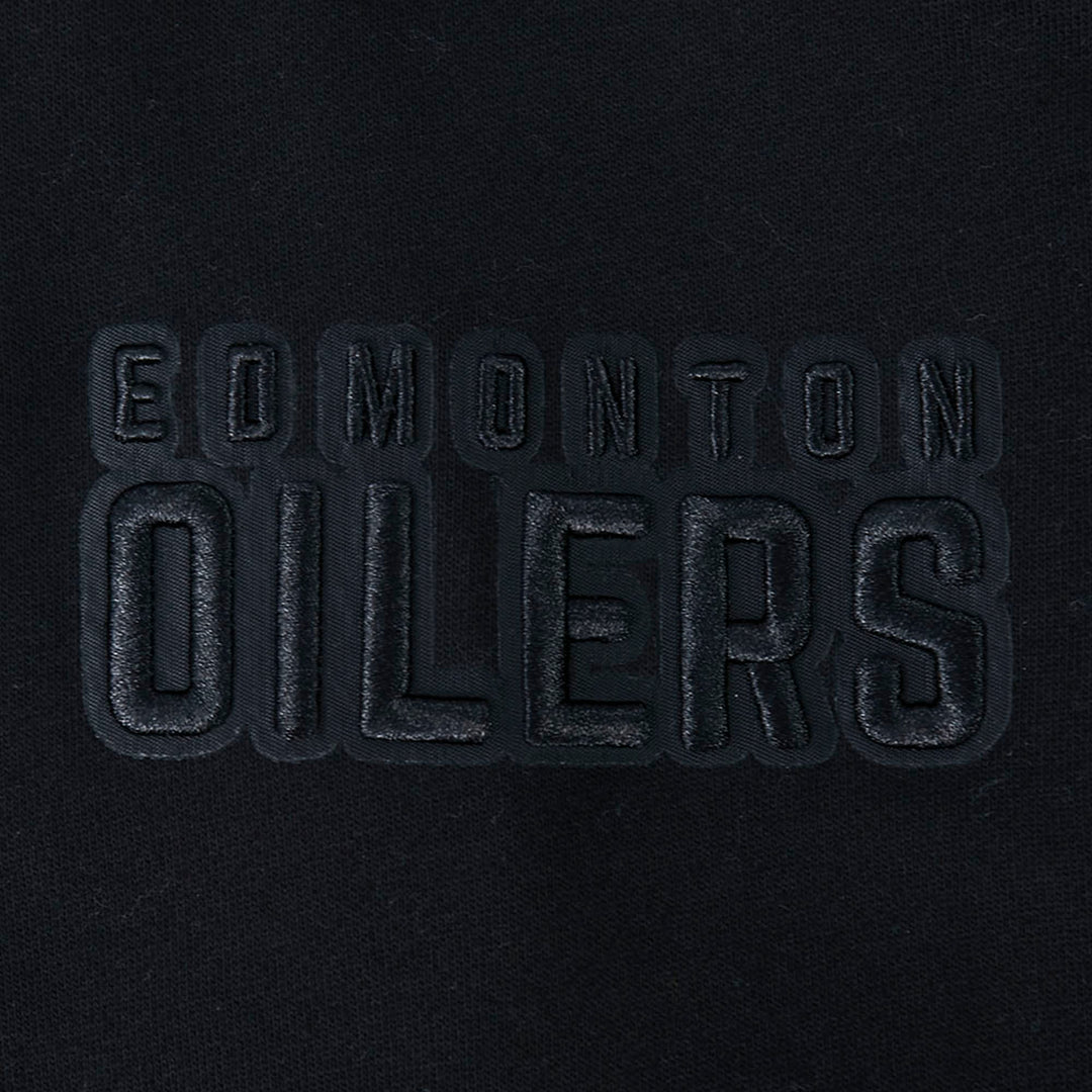 Edmonton Oilers Pro Standard Blackout Drop Shoulder Hoodie