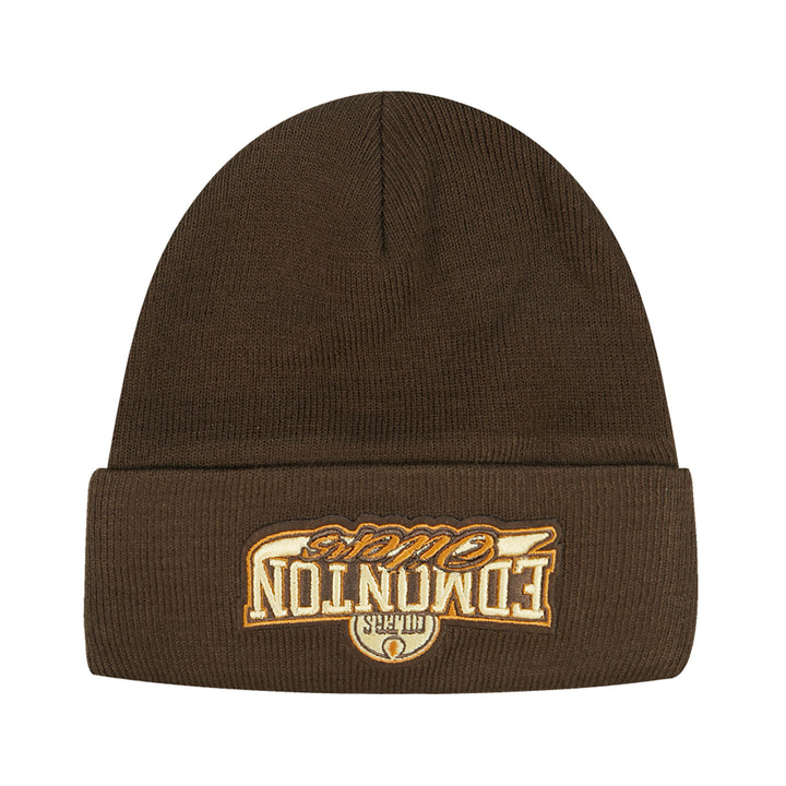 Edmonton Oilers Pro Standard Brown Team Rally Cuffed Toque