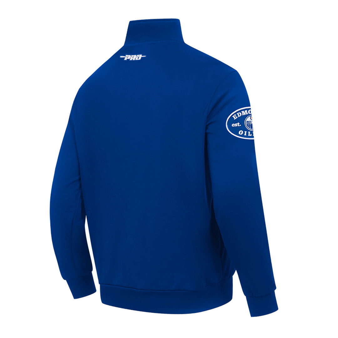 Edmonton Oilers Pro Standard Day One Blue Half-Zip Sweatshirt