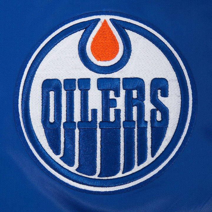 Edmonton Oilers Pro Standard Day One Blue Satin Jacket