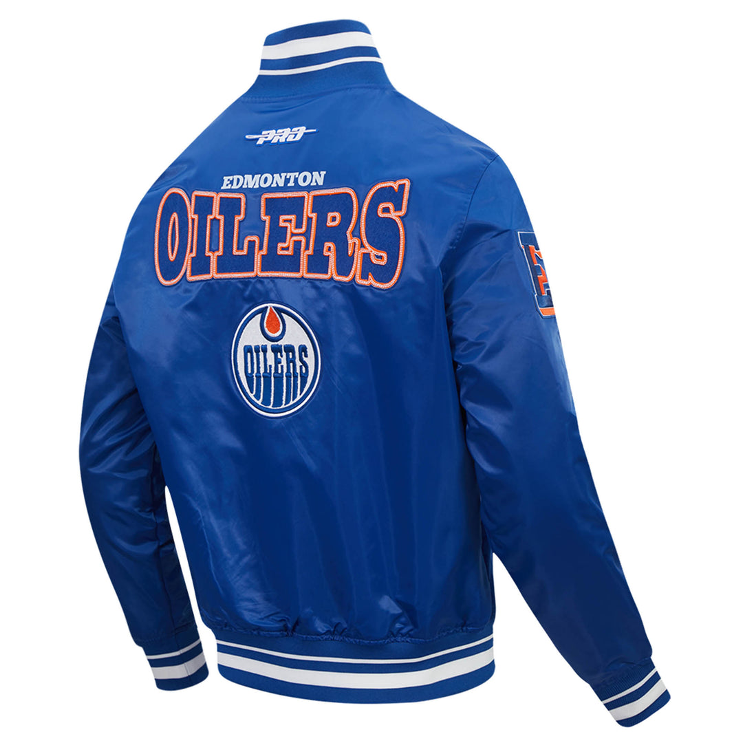 Edmonton Oilers Pro Standard Day One Blue Satin Jacket