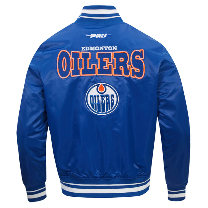 Edmonton Oilers Pro Standard Day One Blue Satin Jacket