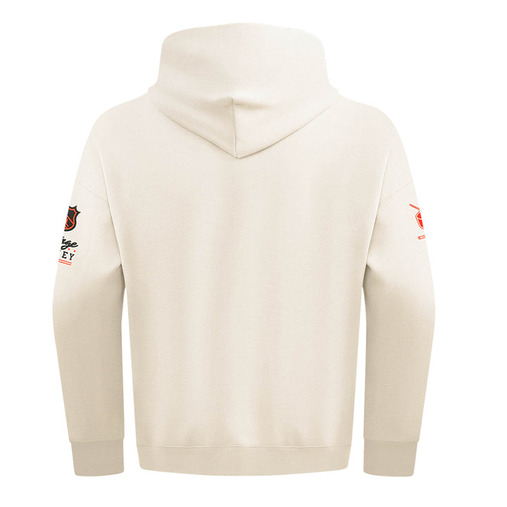 Edmonton Oilers Pro Standard First Team Drop Shoulder Cream Hoodie