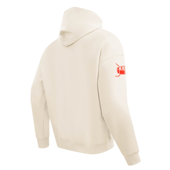 Edmonton Oilers Pro Standard First Team Drop Shoulder Cream Hoodie